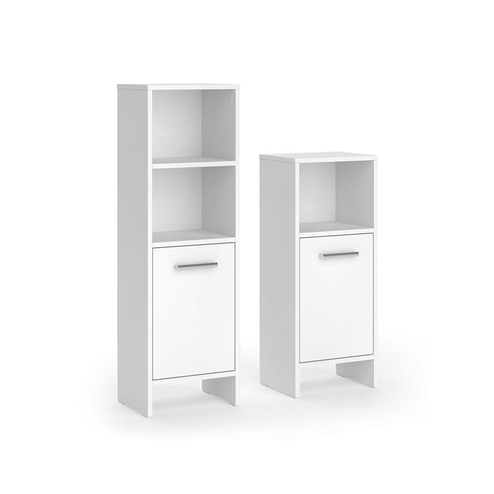 SESTAVA KOUPELNOVÉHO NÁBYTKU Karli Bílá - bílá, kompozitní dřevo (33.8/108.2/26.3cm) - Vicco