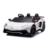 ELEKTROAUTO Lamborghini weiß Aventador SVJ Zweisitzer Stoßdämpfer EVA - Weiß, Kunststoff (176/108/63cm) - Kikka boo