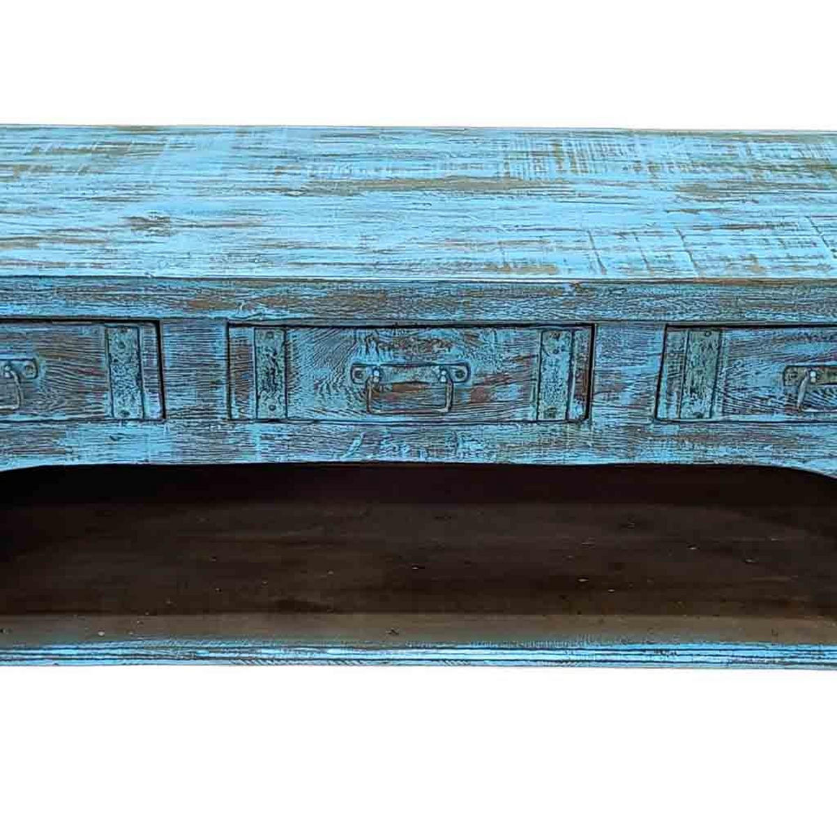 TV-LOWBOARD aus Holz, 175x45x57cm - Blau, Holz (175/57/45cm) - Wanderlust