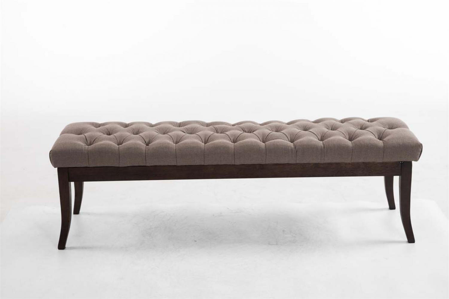 SITZBANK 150/38 cm Stoff Taupe - Taupe, Holz/Textil (150/46/38cm) - CLP