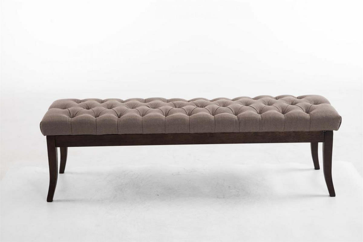 SITZBANK 150/38 cm Stoff Taupe - Taupe, Holz/Textil (150/46/38cm) - CLP