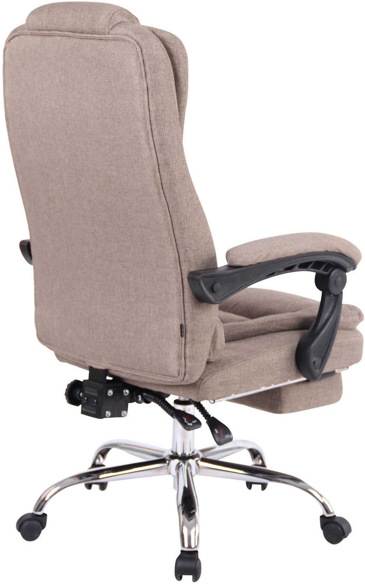 BÜROSTUHL Onix, Stoff Taupe - Taupe, Textil/Metall (67/125/68cm) - TPFLiving