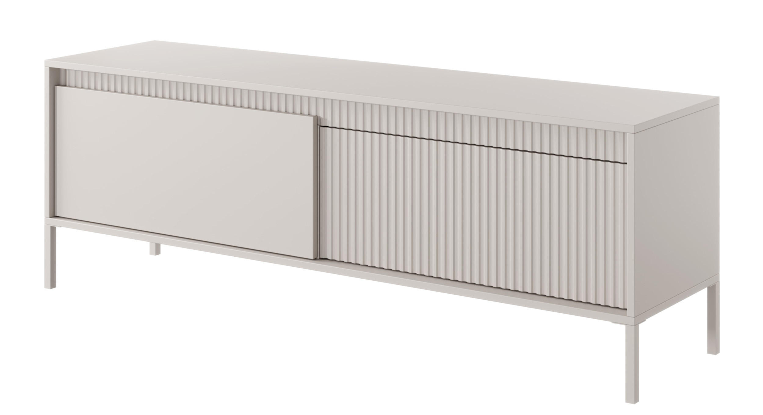TV-SCHRANK Falsetto Beige 153 cm - Beige, Holzwerkstoff/Metall (153/53.4/39.5cm) - Selsey
