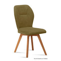 ESSZIMMERSTUHL (6er-Set) Donia 51x92x60 Eiche geölt/Olivgrün - Eichefarben/Olivgrün, Kunststoff (60/92/51cm) - 58aufmkessel