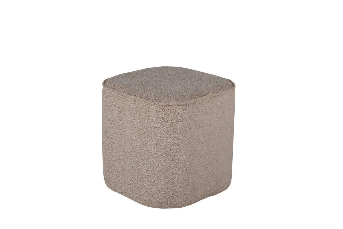 POUF beige - Beige, Holzwerkstoff (44/41/44cm) - ebuy24