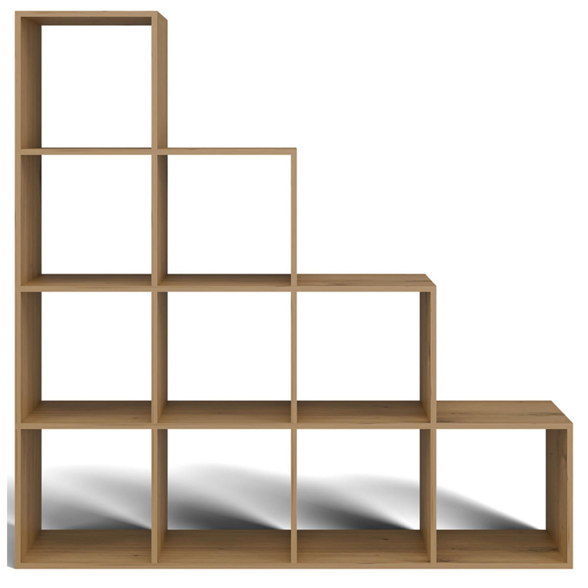 STUFENREGAL Stepi Artisan-Eiche 153 cm - Eichefarben, Holzwerkstoff (153/152/30cm) - Selsey