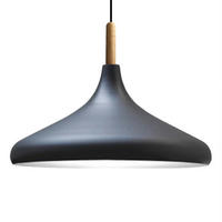 PENDELLEUCHTE Champion 35/20 cm - Schwarz/Weiß, Holz/Metall (20/35/30cm) - Bamyum