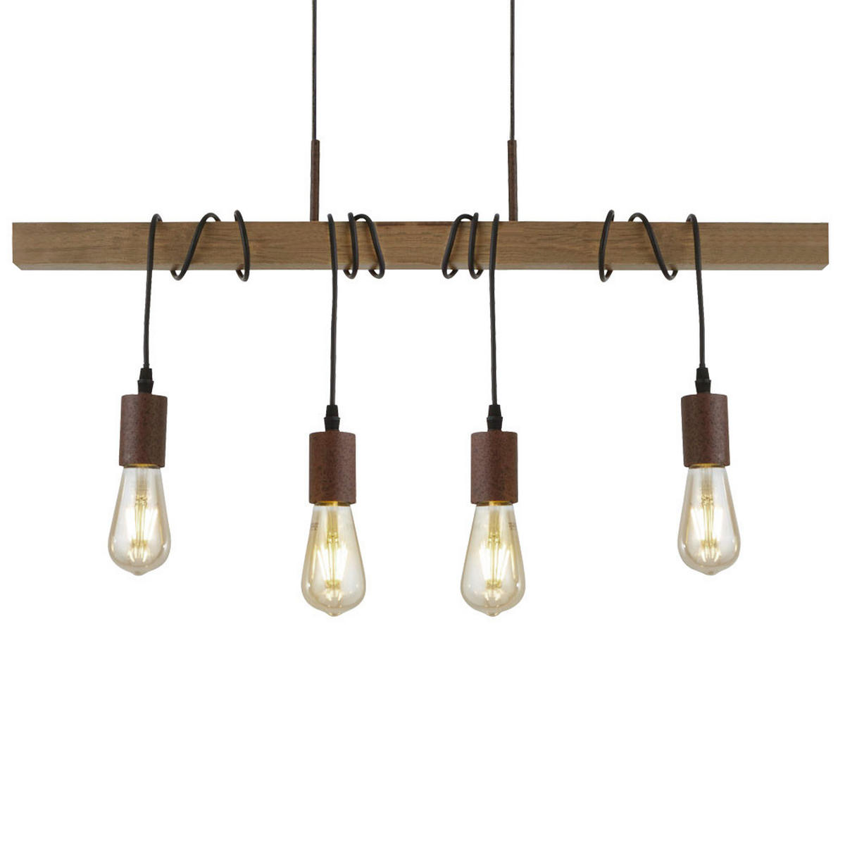 HÄNGELEUCHTE Balken Braun Natur - Braun, Holz (70/6/150cm)