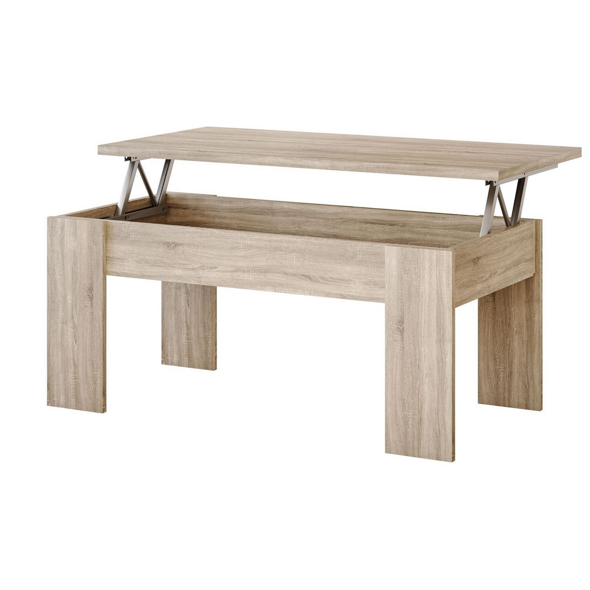 COUCHTISCH APERTO ausklappbar - Sonoma Eiche, Holzwerkstoff (100/45/50cm) - Lookway