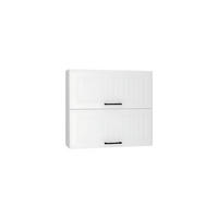 HÄNGESCHRANK W80GRF/2 -ARVION - Funktionales Design Konzept - Weiß, Holz/Metall (80/72/30cm)