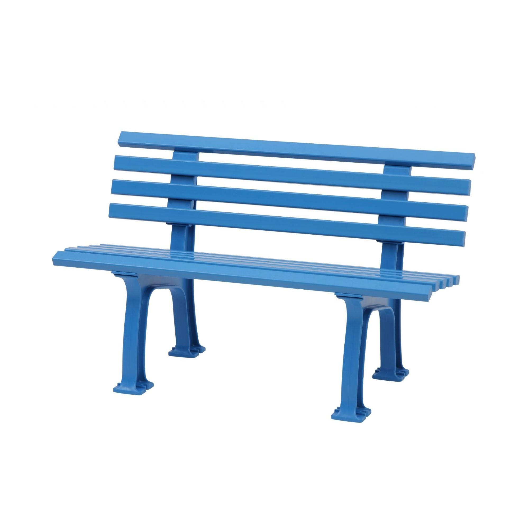 GARTENBANK Antigua 2 Sitzer Himmelblau 74 x 120 x 54 cm Witterungskunststoff & UV Beständiger Kunststoff - Hellblau, Kunststoff (120/74/54cm) - PROREGAL