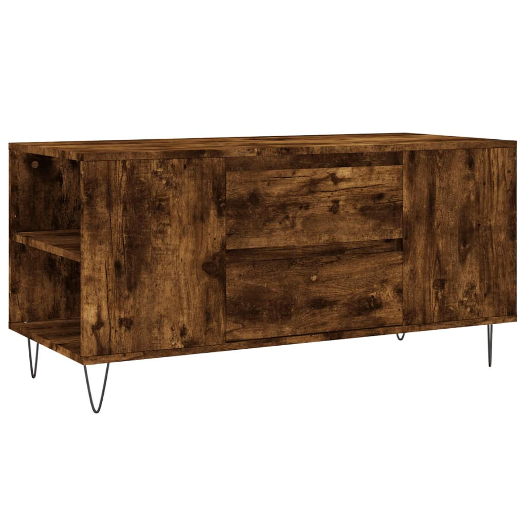 COUCHTISCH Räuchereiche 102x44,5x50 cm Holzwerkstoff - Braun, Holzwerkstoff (102/102/50cm) - furnicato