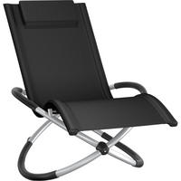 SONNENLIEGE Paulina, 150 x 73 x 93 cm, schwarz - Schwarz, Metall (73/93/150cm) - tectake