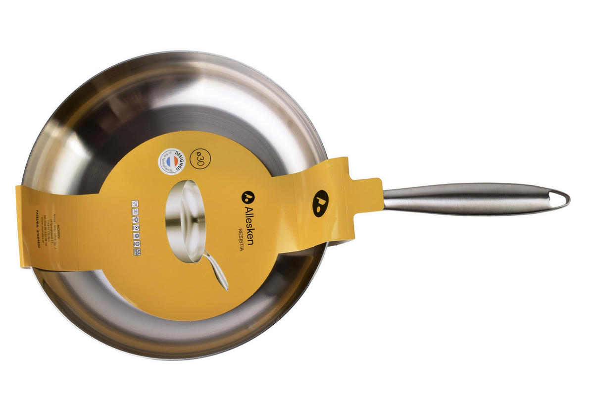 PFANNE Resta Silber 52/30/6 cm Metall - Silberfarben, Metall (52/30/6cm) - Mondex