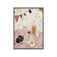 POSTER mit Rahmen Treechild - Party Time No 1 - Multicolor/Schwarz, Holz/Papier (50/70cm) - Poster&Frame