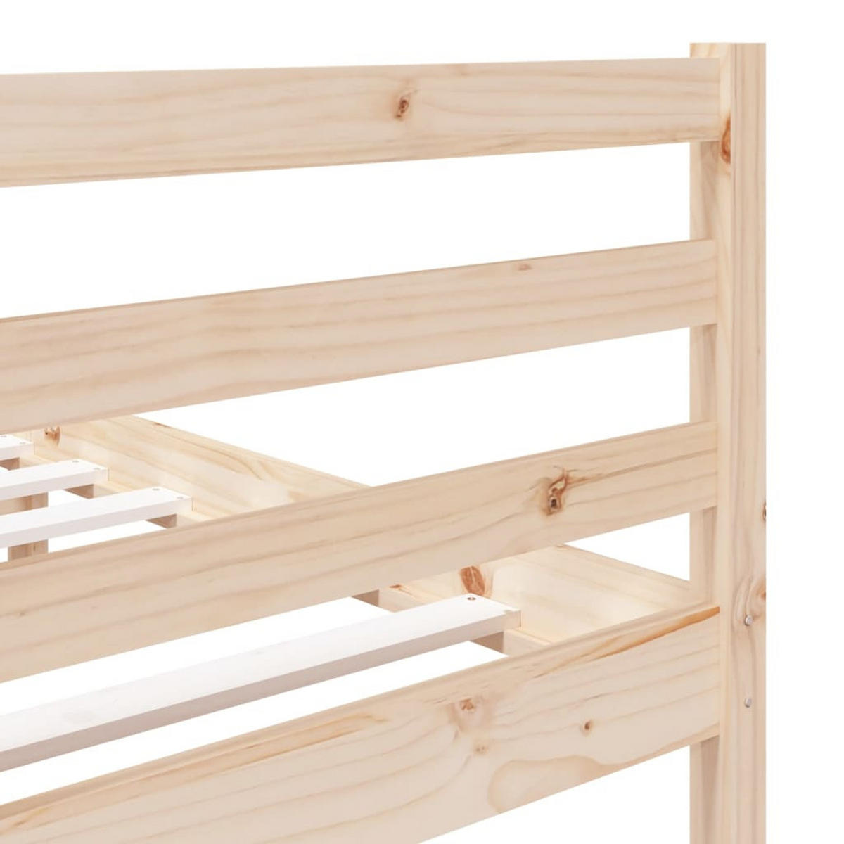 BETT Kennedy 126/195.5 cm - Braun, Holz (120/190cm) - Nettlife