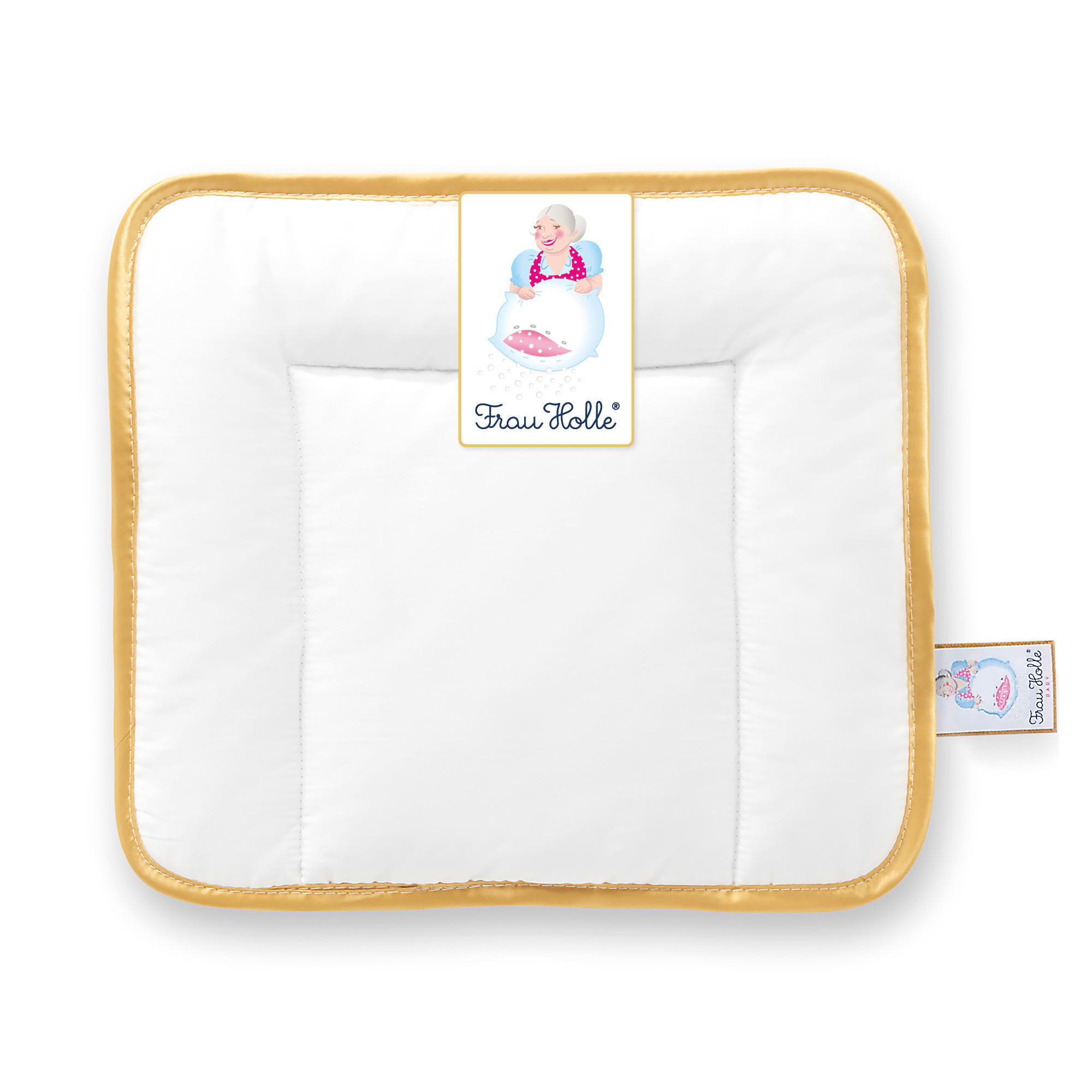 BABYKOPFKISSEN BABYS Schurwolle weich - Weiß, Naturmaterialien/Textil (35/40cm) - Frau Holle