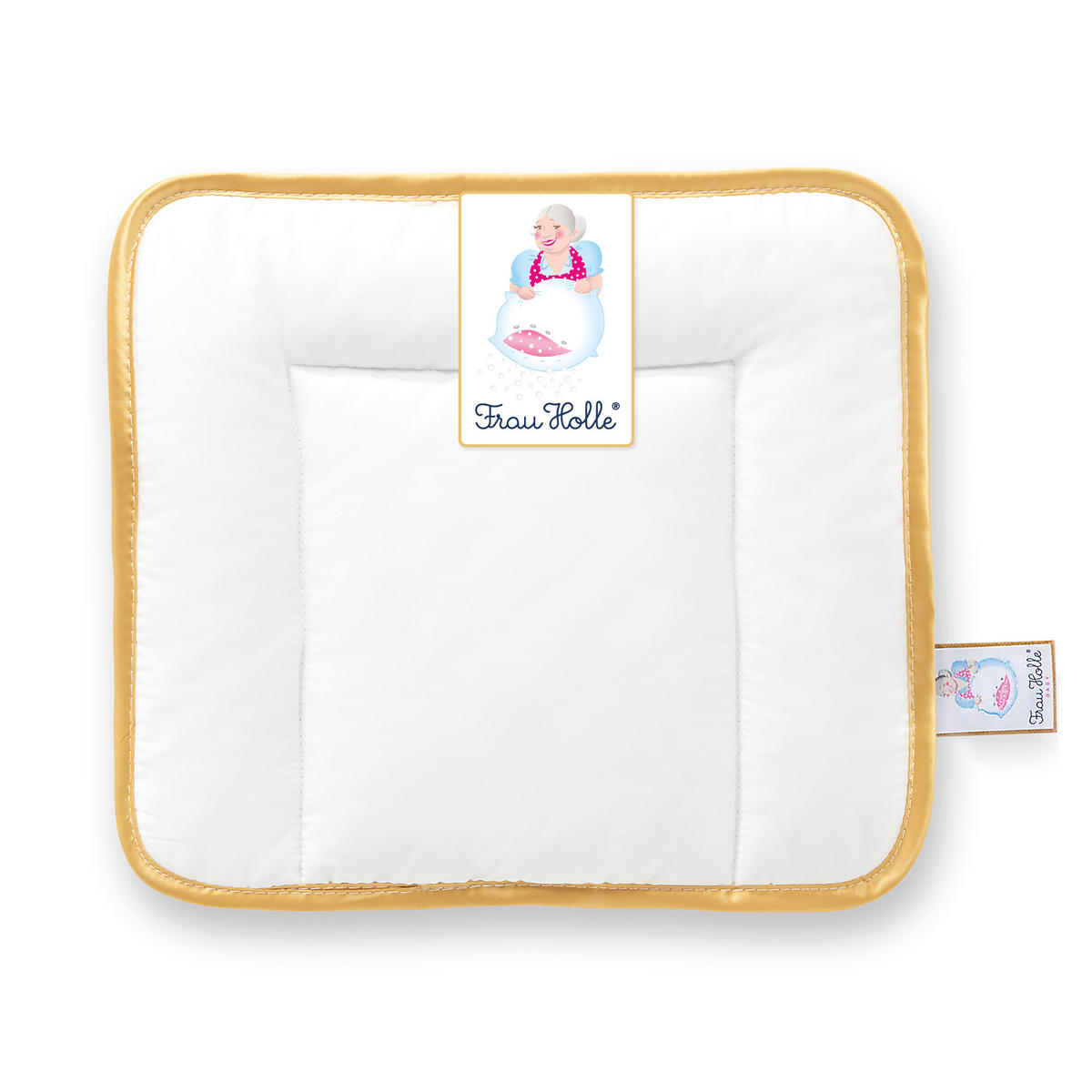 BABYKOPFKISSEN BABYS Schurwolle weich - Weiß, Naturmaterialien/Textil (35/40cm) - Frau Holle