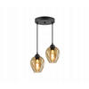 PENDELLEUCHTE Hegel - Transparent/Schwarz, Glas/Metall (30/30/80cm) - kiki design