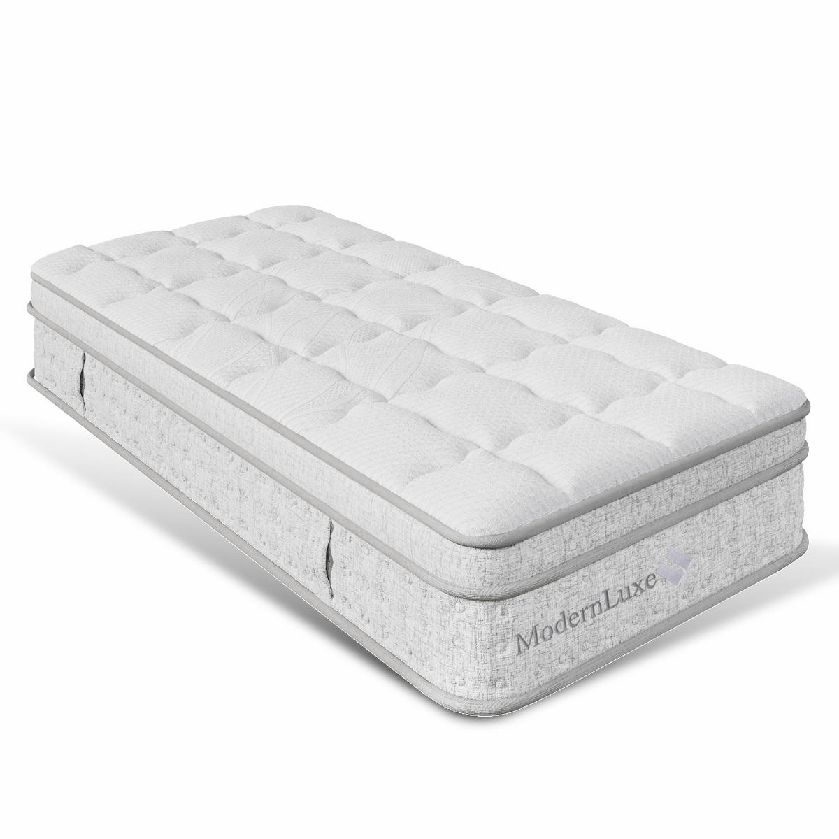 TASCHENFEDERKERNMATRATZE 90x200 cm H3 25 cm 7 Zonen - Weiß, Textil (90/200cm) - FLIEKS