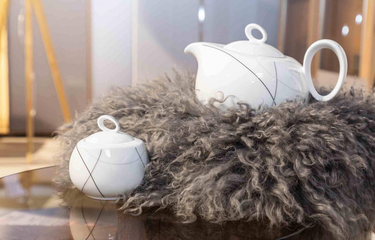 TEEKANNE Trio Highline weiß 1,25 l - Weiß, Keramik (1.25L) - Seltmann Weiden