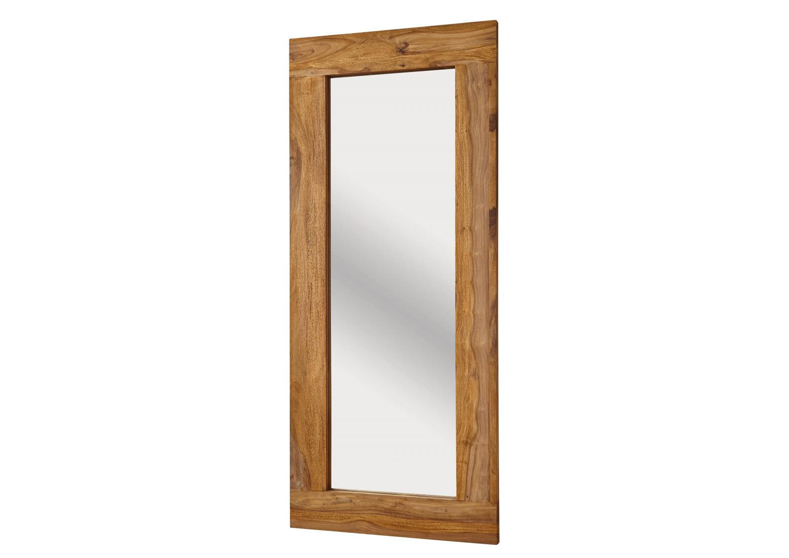 SPIEGEL Sheesham 185x4x80 braun geölt NATURE BROWN #842 - Braun, Holz (80/185/3cm) - Massivmoebel24