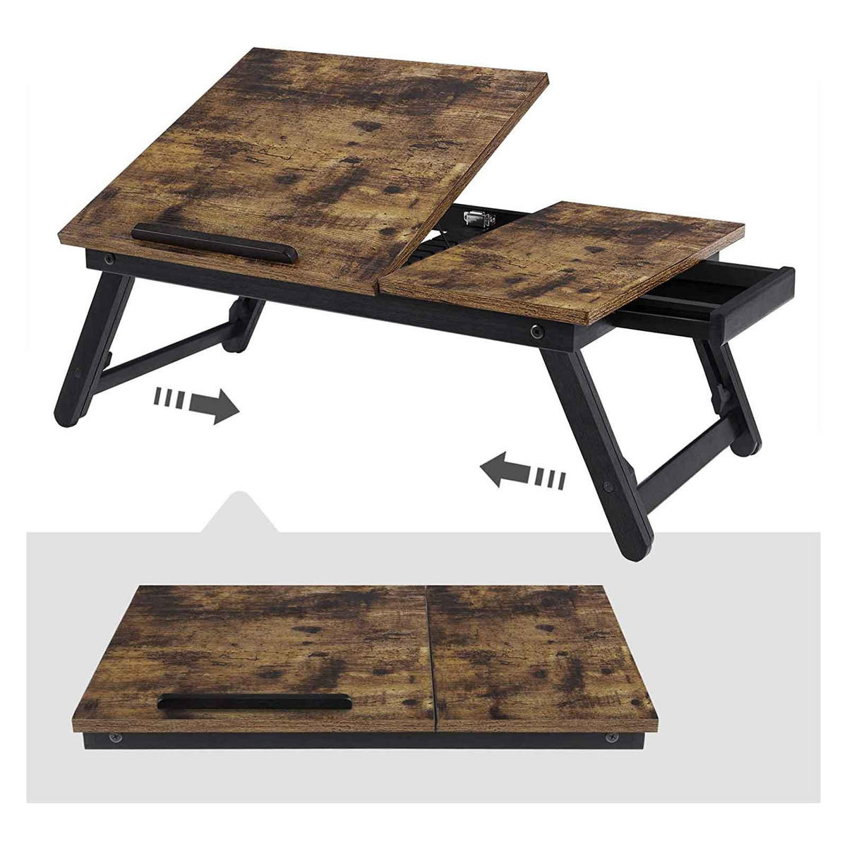 LAPTOPSTÄNDER - Braun, Holz (55/35/23cm) - Hansiro
