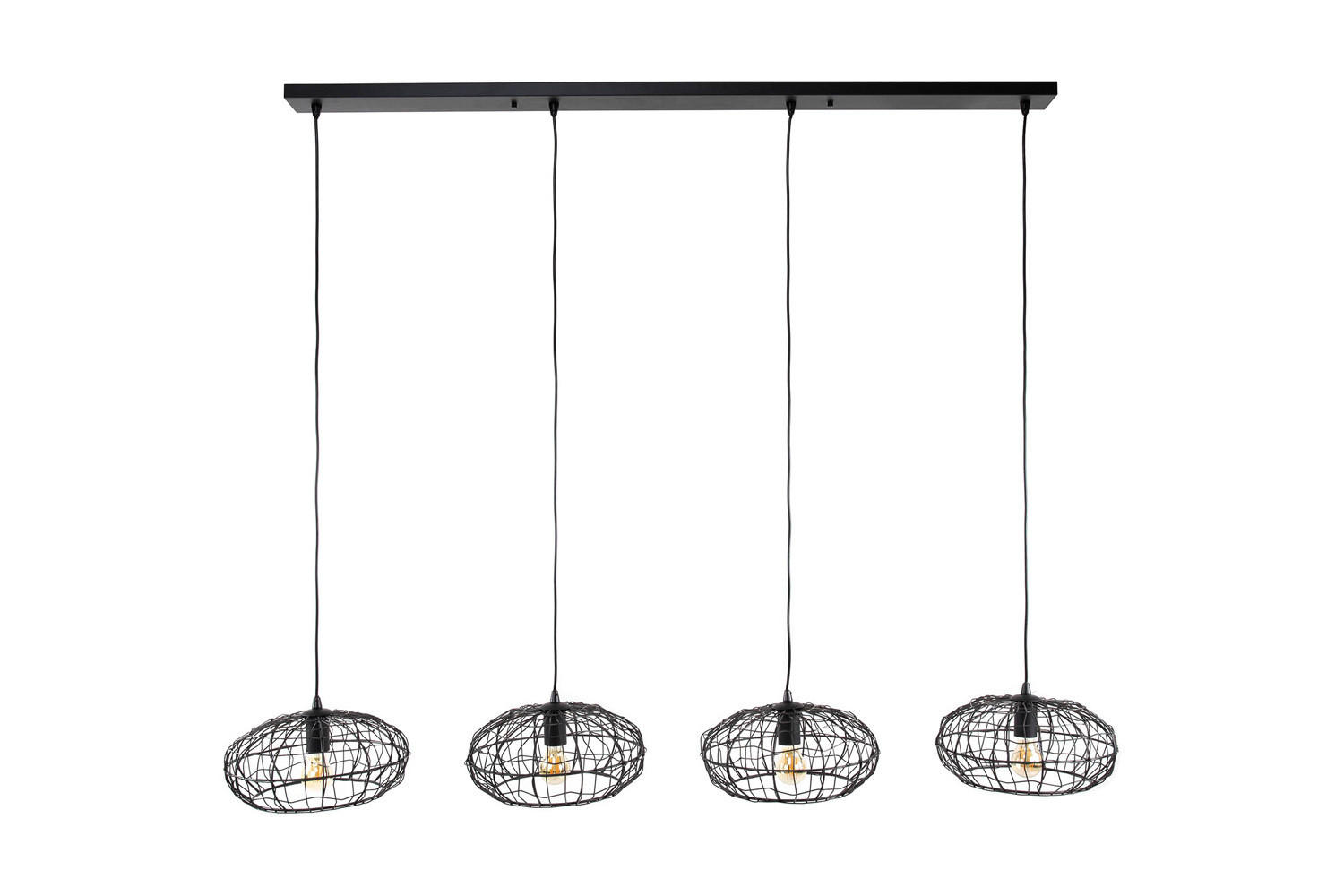 HÄNGELAMPE LIMEIRA Schwarz Metall - Schwarz, Metall (34/170/150cm) - KAWOLA