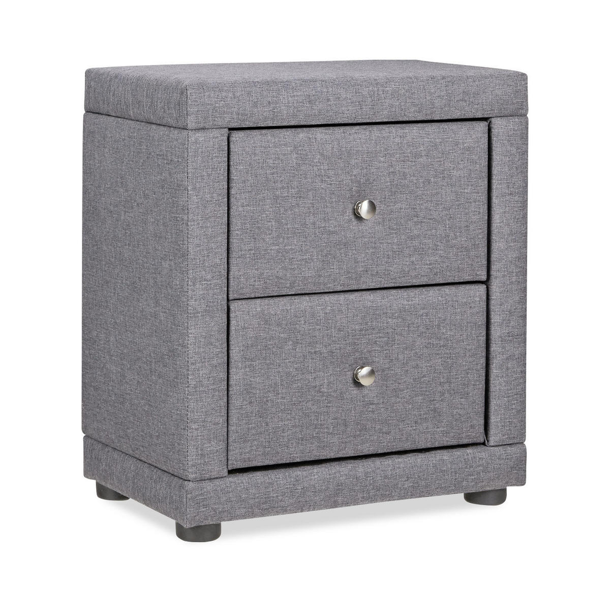 NACHTTISCH grau - Grau, Textil (47/54/29cm) - Homestyle4u