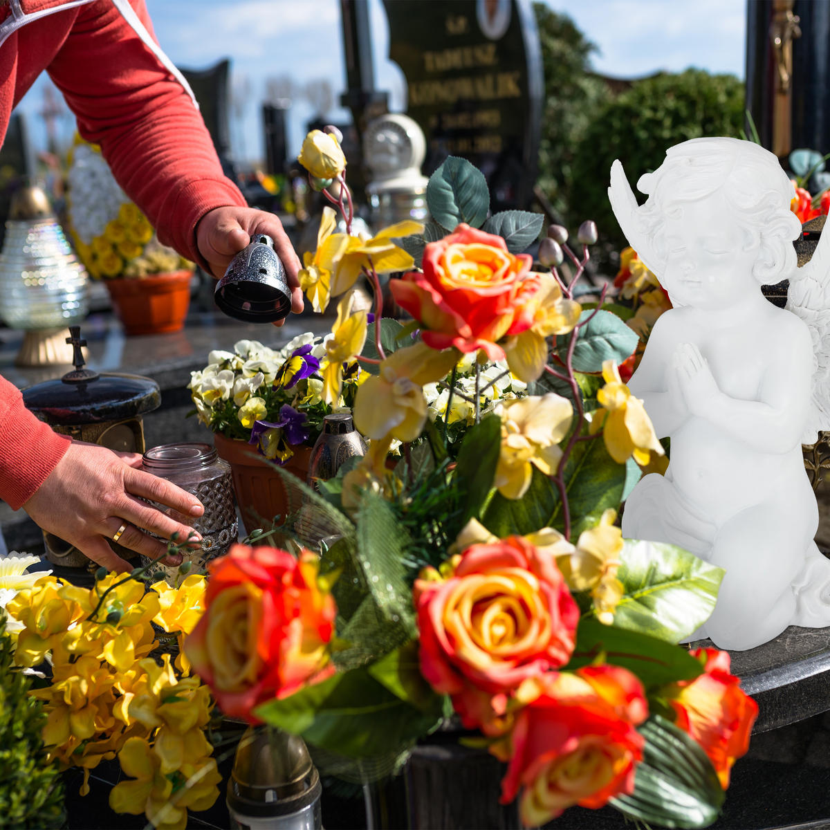 GRABENGEL - Weiß, Kunststoff (22.5/36/17cm) - Relaxdays