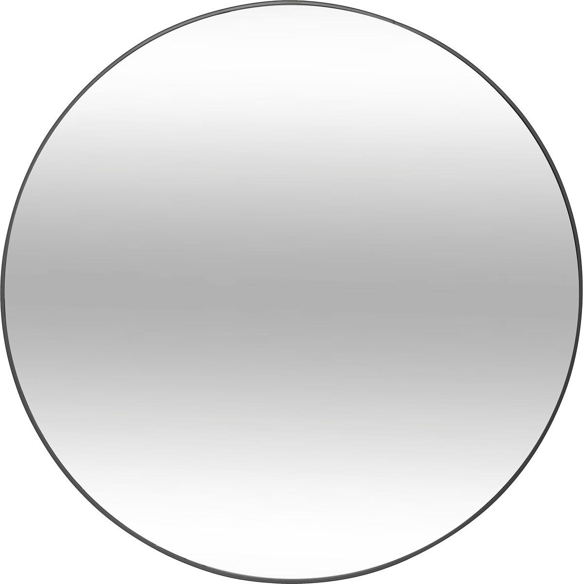GROSSER runder Spiegel Alice 110/110/0,8 cm - Schwarz, Metall (110/0.8/110cm) - Atmosphera Createur d´interieur