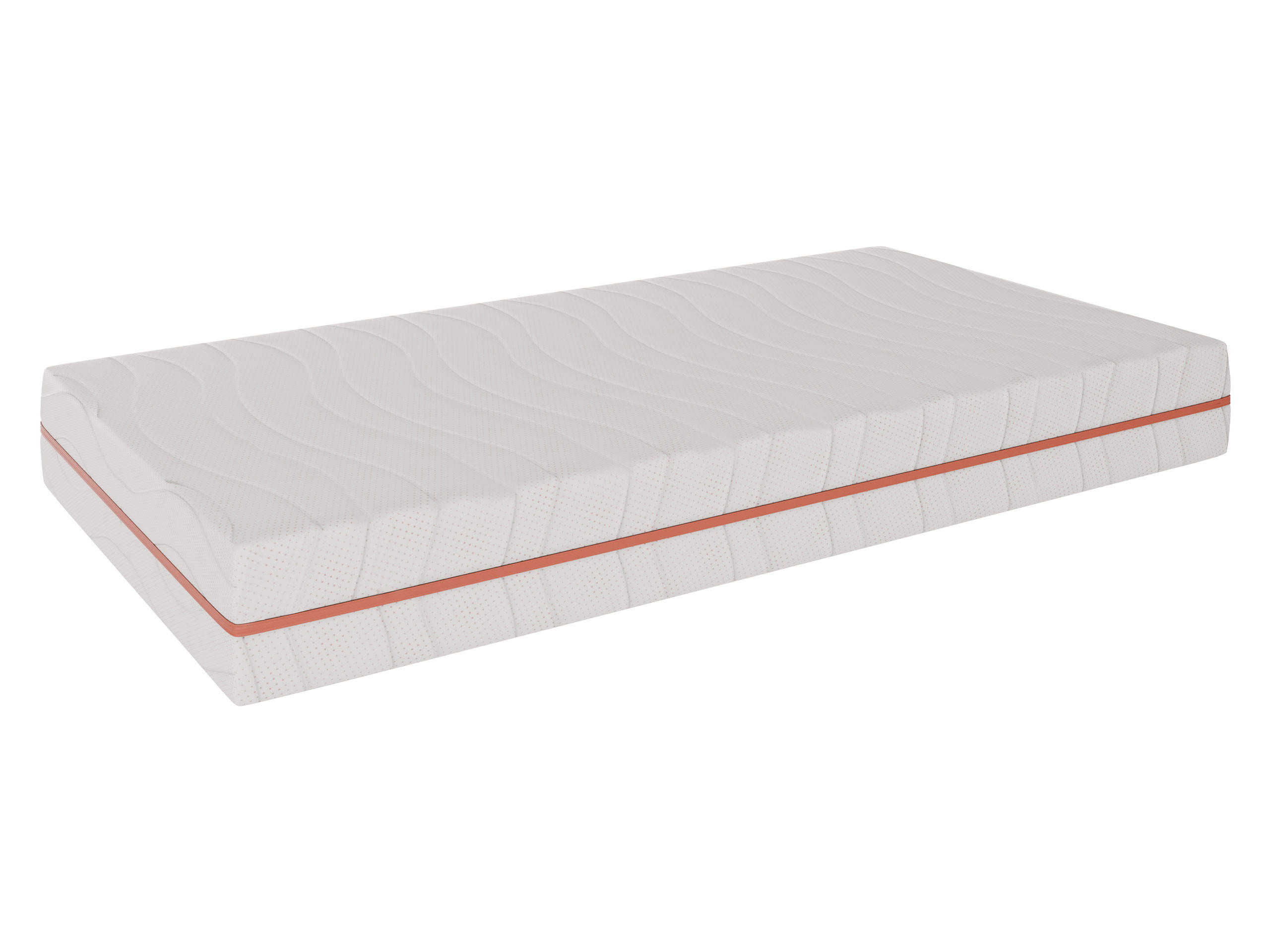 SCHAUMSTOFFMATRATZE Nature H4 Cuprum 16 cm - Weiß, Textil (180/200cm) - MIRJAN24