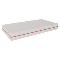 SCHAUMSTOFFMATRATZE Nature H4 Cuprum 16 cm - Weiß, Textil (180/200cm) - MIRJAN24