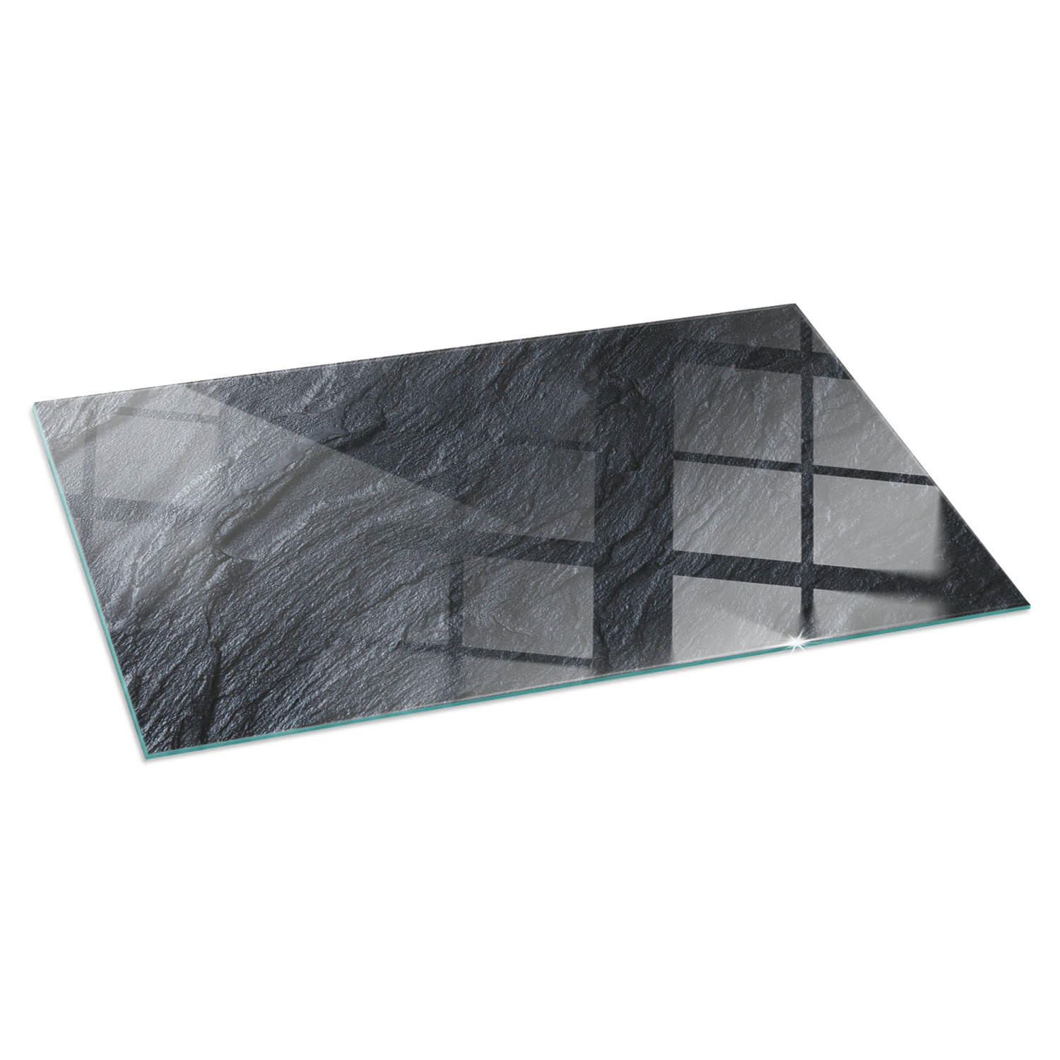 ArtPrintCave Glasplatte Schwarz 120x60x0.4 cm