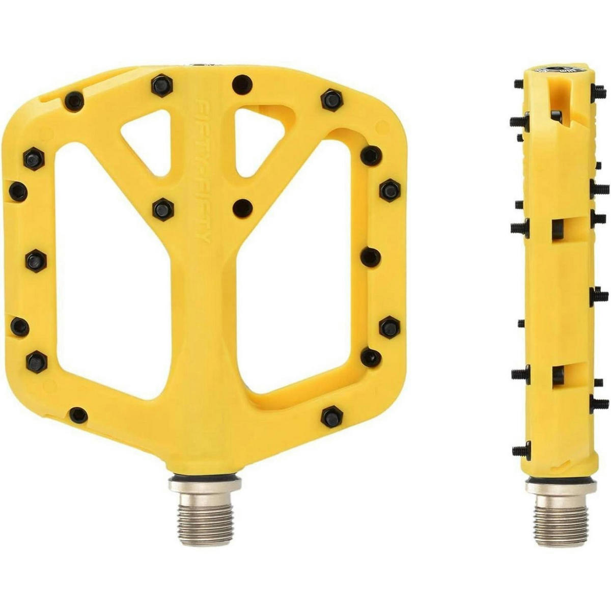 FAHRRADPEDALE Nylon Composite Gelb - Gelb, Kunststoff (10.6/1.5/10.6cm)