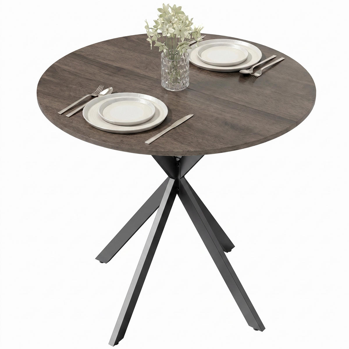 ESSTISCH Braun 80.0/80.0/75.0 - Braun, Holzwerkstoff (80/80/75cm)