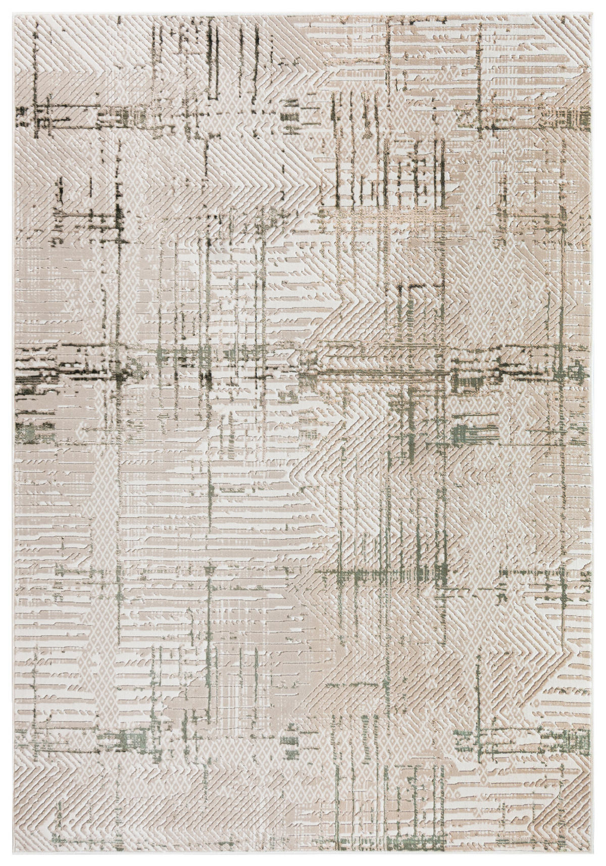 MAZOVIA TEPPICH NW01B - Beige, Ecru, Grau - 140 x 200 cm - Ecru/Beige, Textil (140/200cm) - Mazovia