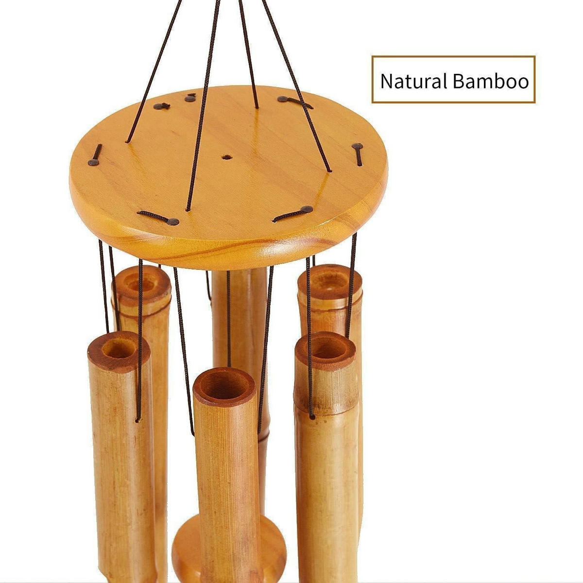 WINDSPIEL Bambus 81 cm - Braun, Naturmaterialien (12.7/12.7/81cm)
