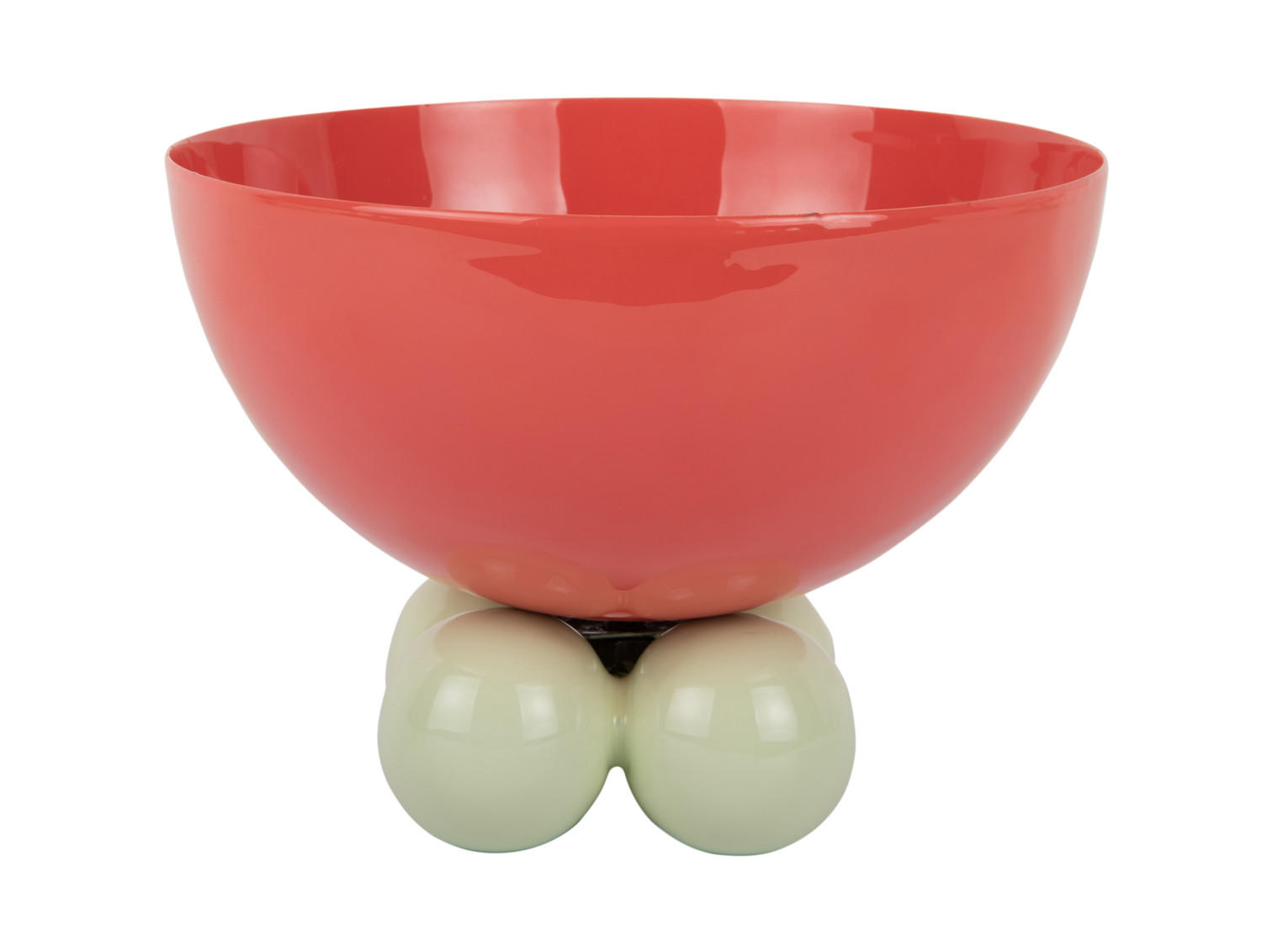 SCHALE Double Funky 20/20/15 cm - Rot, Kunststoff (20/15cm) - Present Time