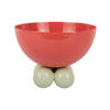 SCHALE Double Funky 20/20/15 cm - Rot, Kunststoff (20/15cm) - Present Time