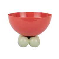 SCHALE Double Funky 20/20/15 cm - Rot, Kunststoff (20/15cm) - Present Time