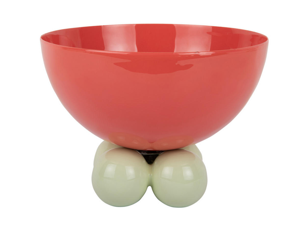 SCHALE Double Funky 20/20/15 cm - Rot, Kunststoff (20/15cm) - Present Time
