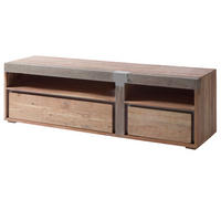 TV-BOARD Akazie 180x48x55 beige lackiert Amsterdam #125 - Beige, Holz (180/55/48cm) - Massivmoebel24