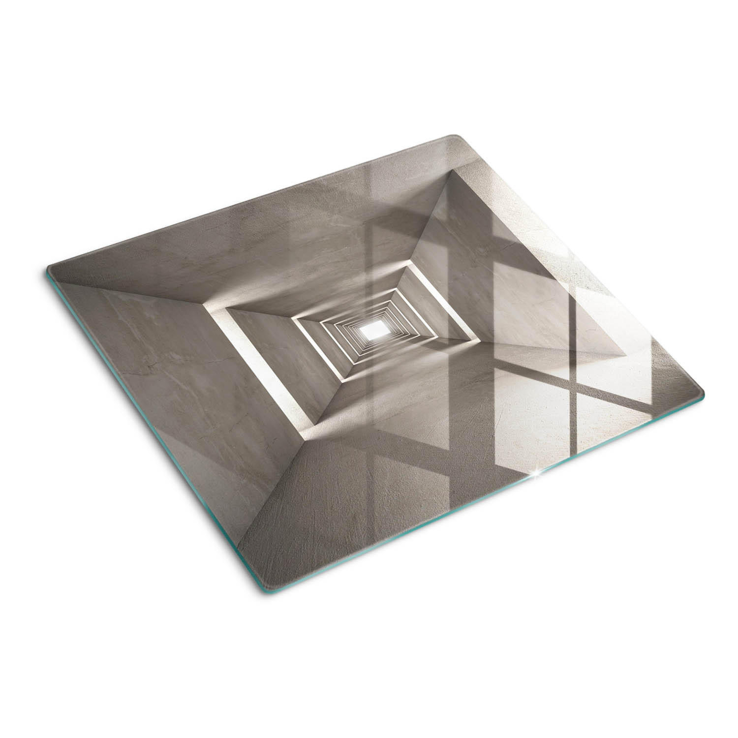 Tulup Glasplatte Grau 60x0.4x52 cm