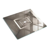 GLASPLATTE 60x52 cm Beton - Grau, Glas (60/0.4/52cm) - TULUP