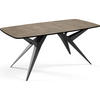 ESSTISCH Trax ausziehbar rechteckig oval, Beton-Optik Dunkelgrau 160-240/90/76 - Dunkelgrau/Schwarz, Holzwerkstoff/Metall (160/90/76cm) - WFL GROUP