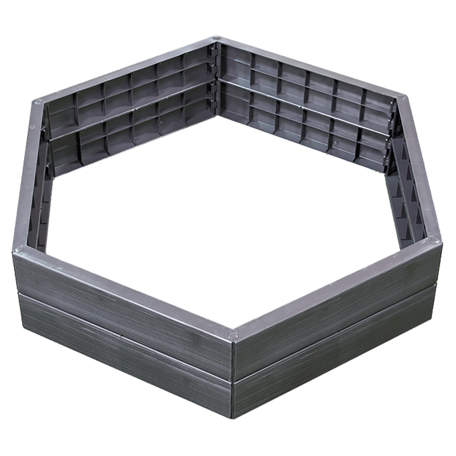 HOCHBEET-SYSTEM L, 6 Paneele inkl. Verbinder - Braun, Kunststoff (110/25/110cm) - GARANTIA