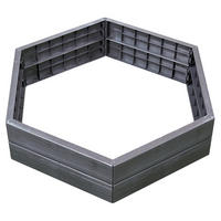 HOCHBEET-SYSTEM L, 6 Paneele inkl. Verbinder - Braun, Kunststoff (110/25/110cm) - GARANTIA