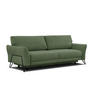 SOFA LOREM 3-Sitzer mit Schlaffunktion, grün - Schwarz/Grün, Holz/Textil (232/90/107cm) - Courtois Laville