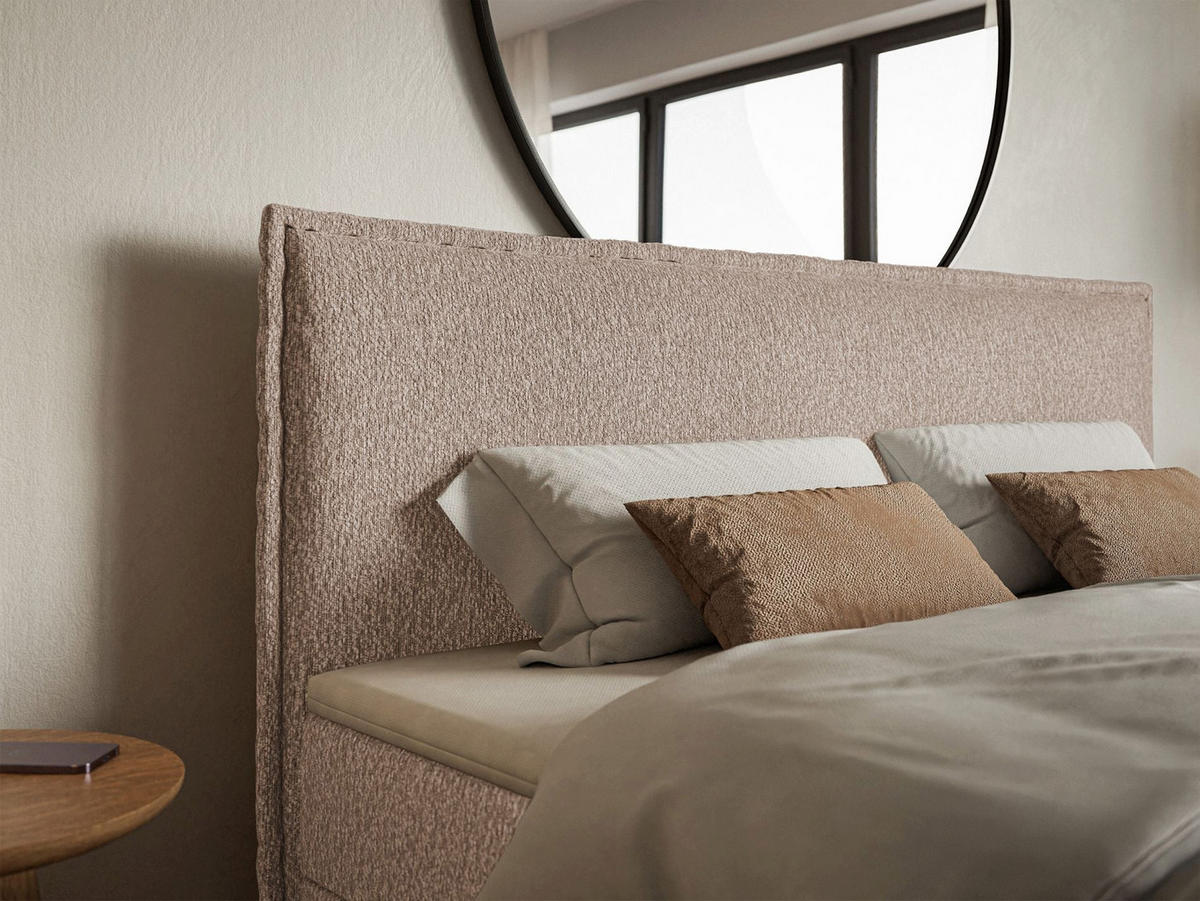 BOXBETT Softie Dunkelbeige Chenille 160x200 cm - Cappuccino, Textil (160/200cm) - Selsey
